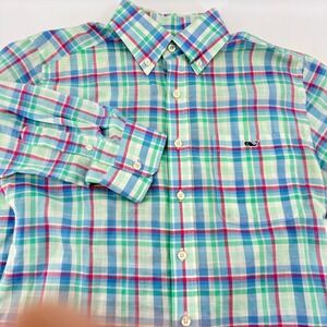 Vineyard Vines Slim Fit Tucker Shirt Plaid Button Down Men's Size S